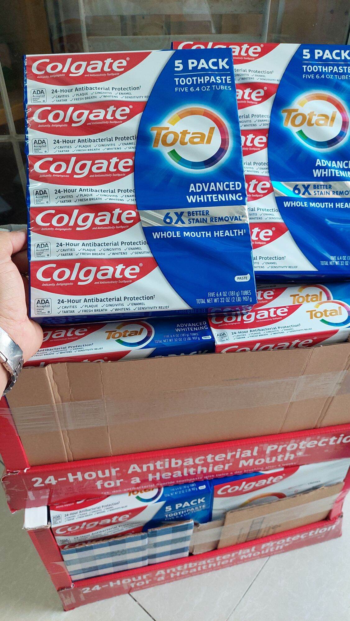 [HCM]1 TUÝP KEM ĐÁNH RĂNG COLGATE TOTAL 181G TRẮNG RĂNG NHẬP USA
