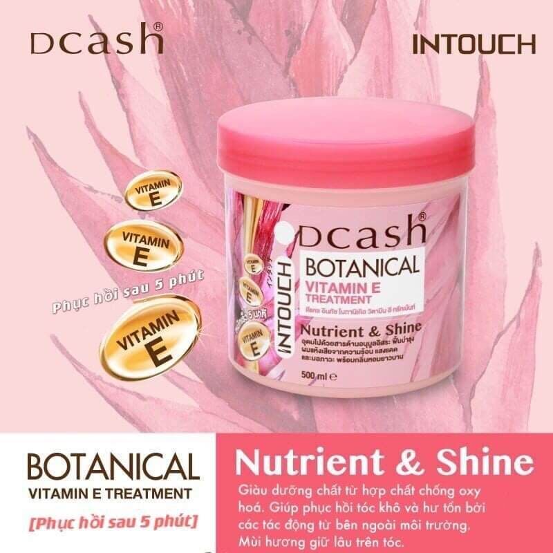 Hấp Dầu DCASH INTOUCH Botanical phục hồi tóc hư tổn 500ml