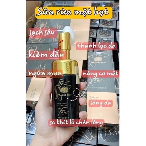 Sữa rửa mặt Bọt biển Magic Skin
