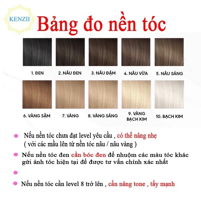 COMPO NHUỘM MÀU TÍM KHÓI + TẨY TÓC