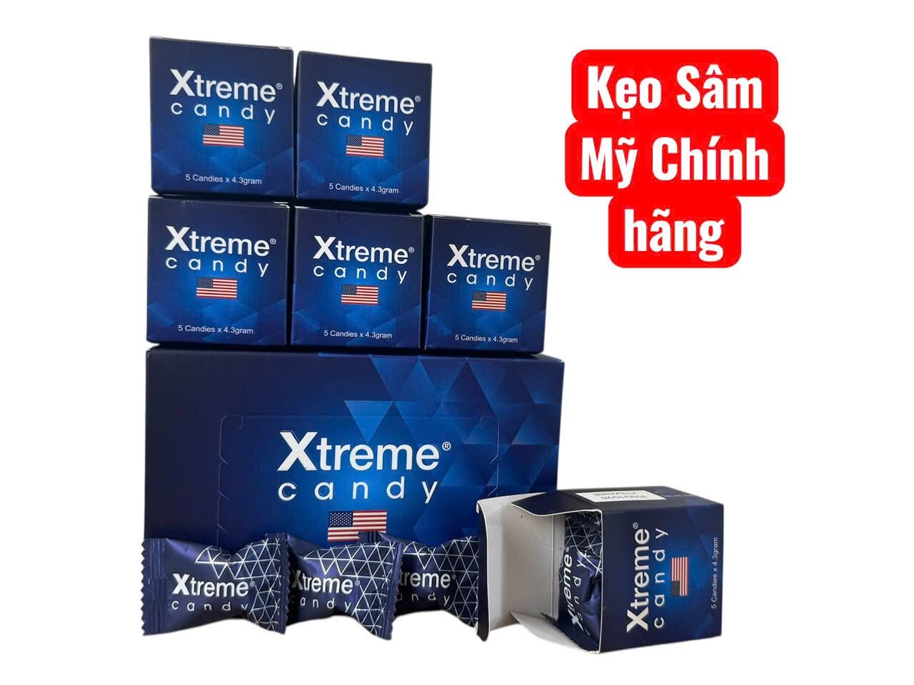 Kẹo Sâm Xtreme Candy Chính Hãng Mỹ Hộp 30 Viên Mẫu Mới,Kẹo Mỹ