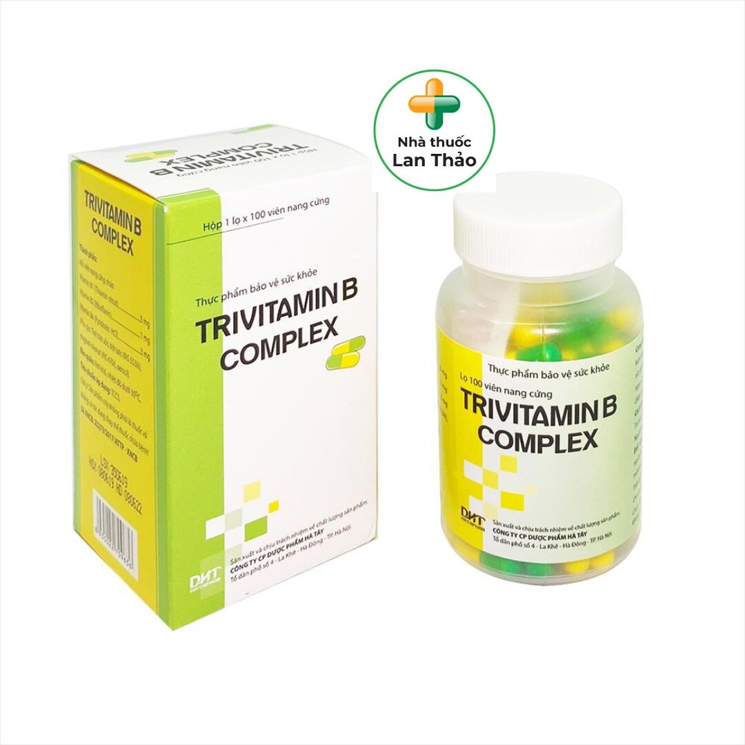 VIÊN UỐNG VITAMIN TRIVITAMIN B COMPLEX CHAI 100 VIÊN