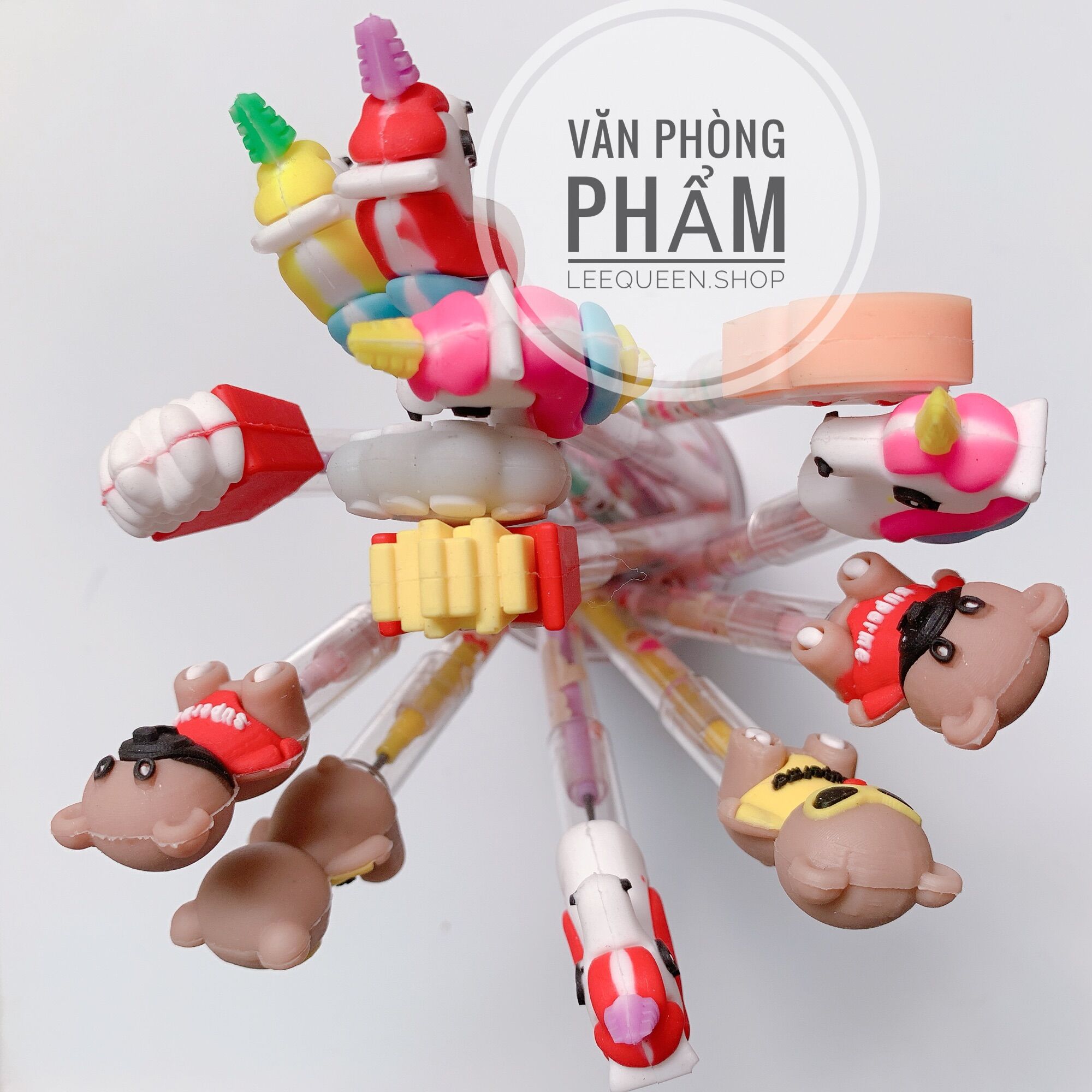 Bút Chì Khúc đầu thú nhiều hình dễ thương