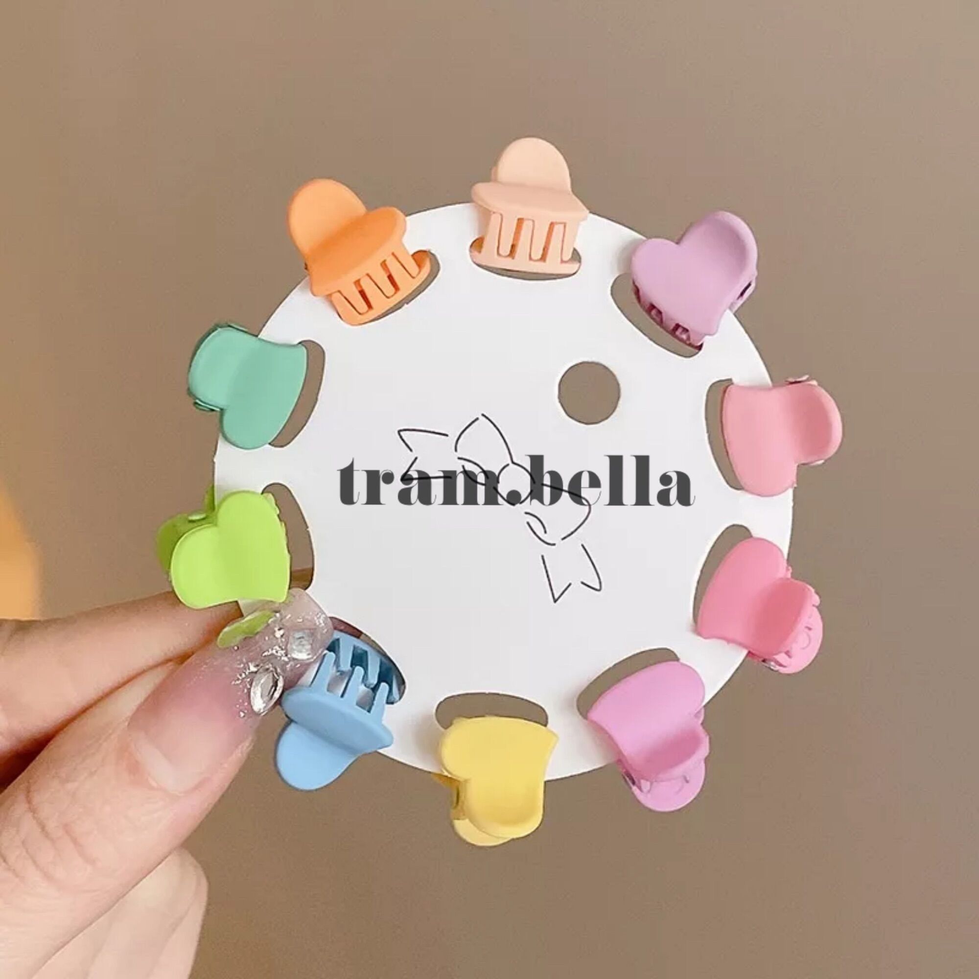 set 10 kẹp tóc mini phong cách hàn quốc - Trâm Bella