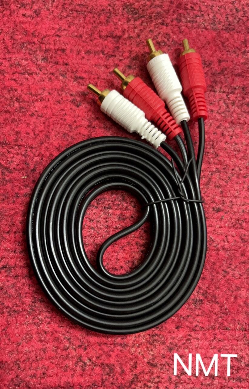 1.8m/3m/5m/10m/20m DÂY AV 2 RA 2 đen tốt