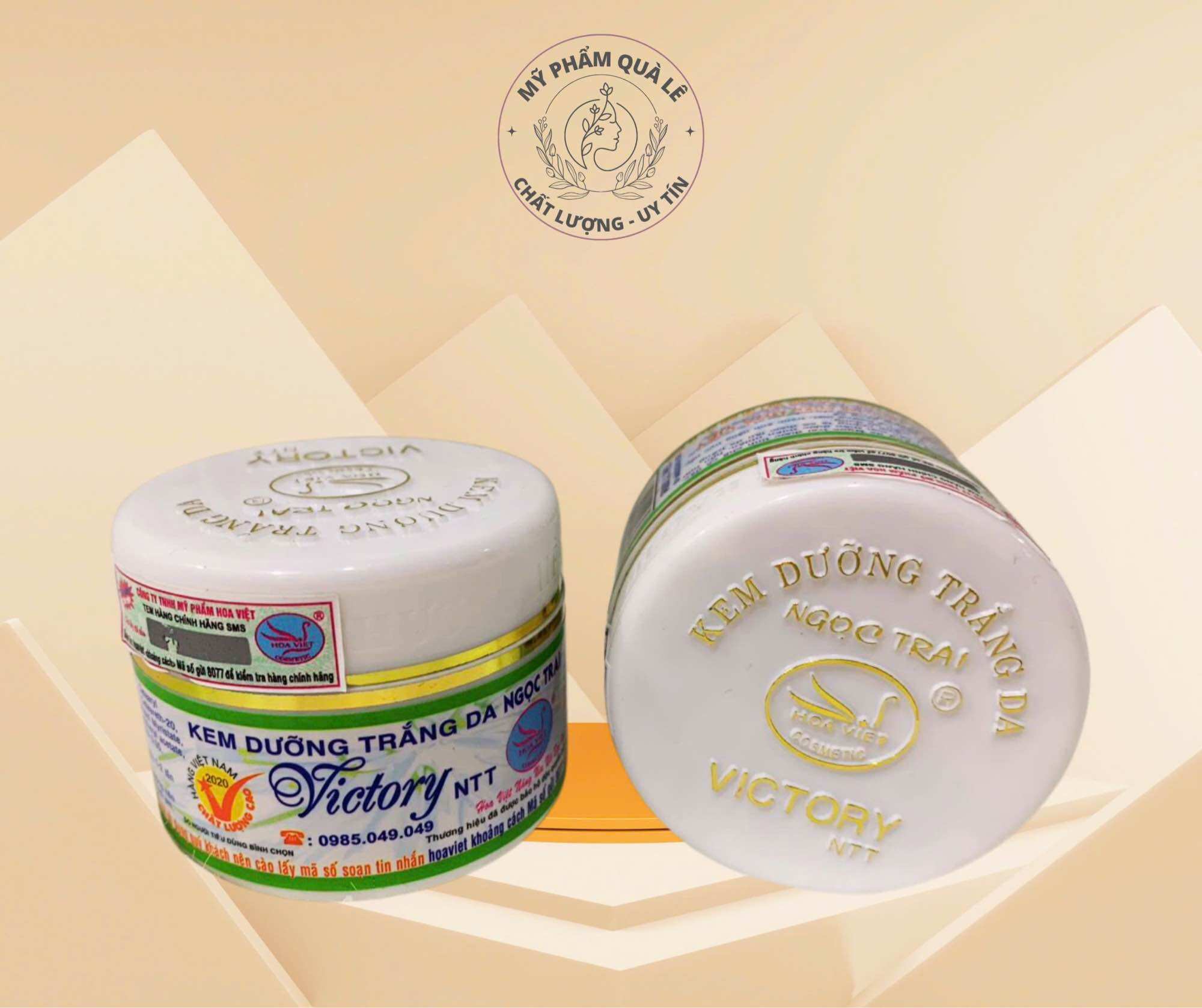 [ chuẩn loại 1 ] kem VICTORY NGỌC TRAI HOA VIỆT dưỡng trắng da mặt 15g