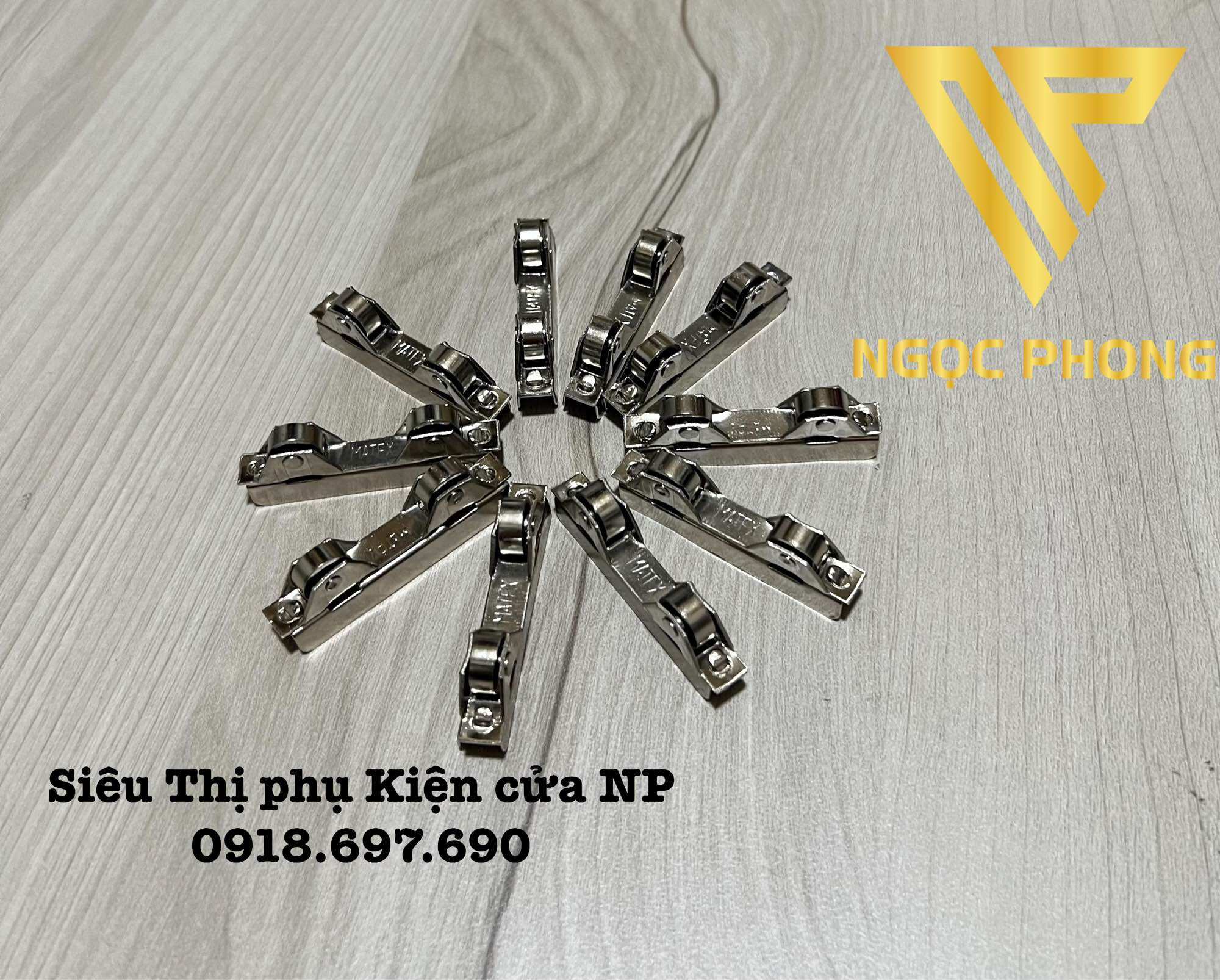 [ 5 cái ] Bánh xe đôi tủ kính lùa 3-5mm