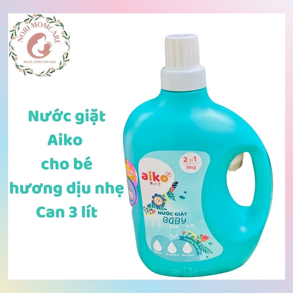 [CHÍNH HÃNG] -  Nước giặt xả Aiko Baby (2 trong 1) 3000ml