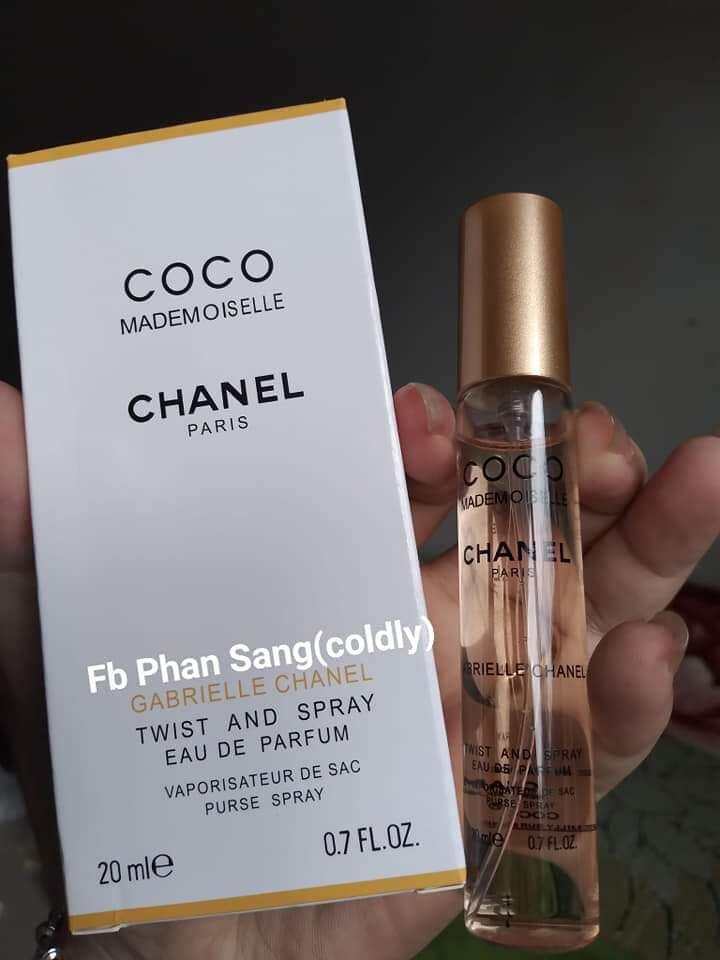 Nước hoa mini chanel nam nữ trắng 20ml lưu hương 6-8 tiếng