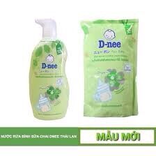 Combo 3 túi nước rửa bình sữa D-Nee 600ml