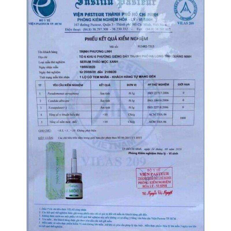 thảo mộc xanh chính hãng