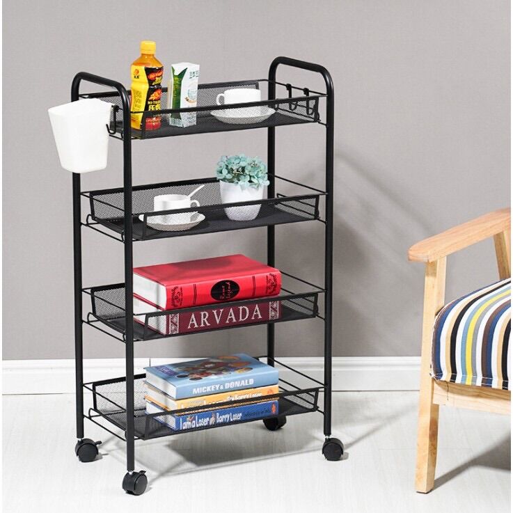 4-Tier Spa Cart with Mesh Tray