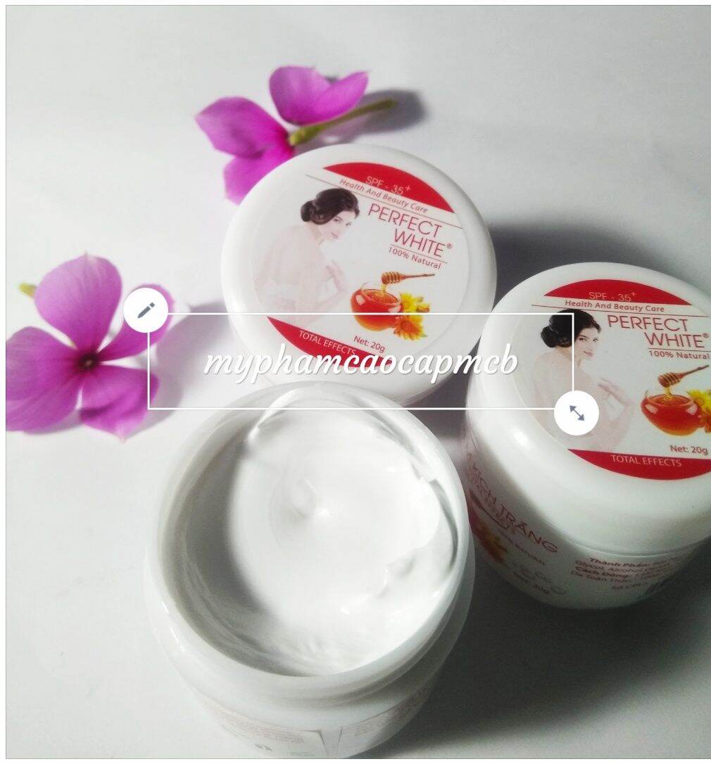 Kem kích trắng perfect white mật ong