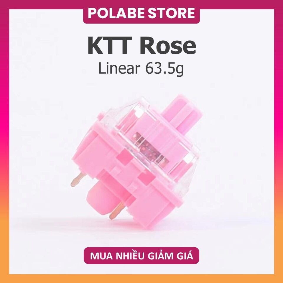 KTT ROSE linear switch Công Tắc Bàn Phím Cơ KTT Bear switch - Polabe Store