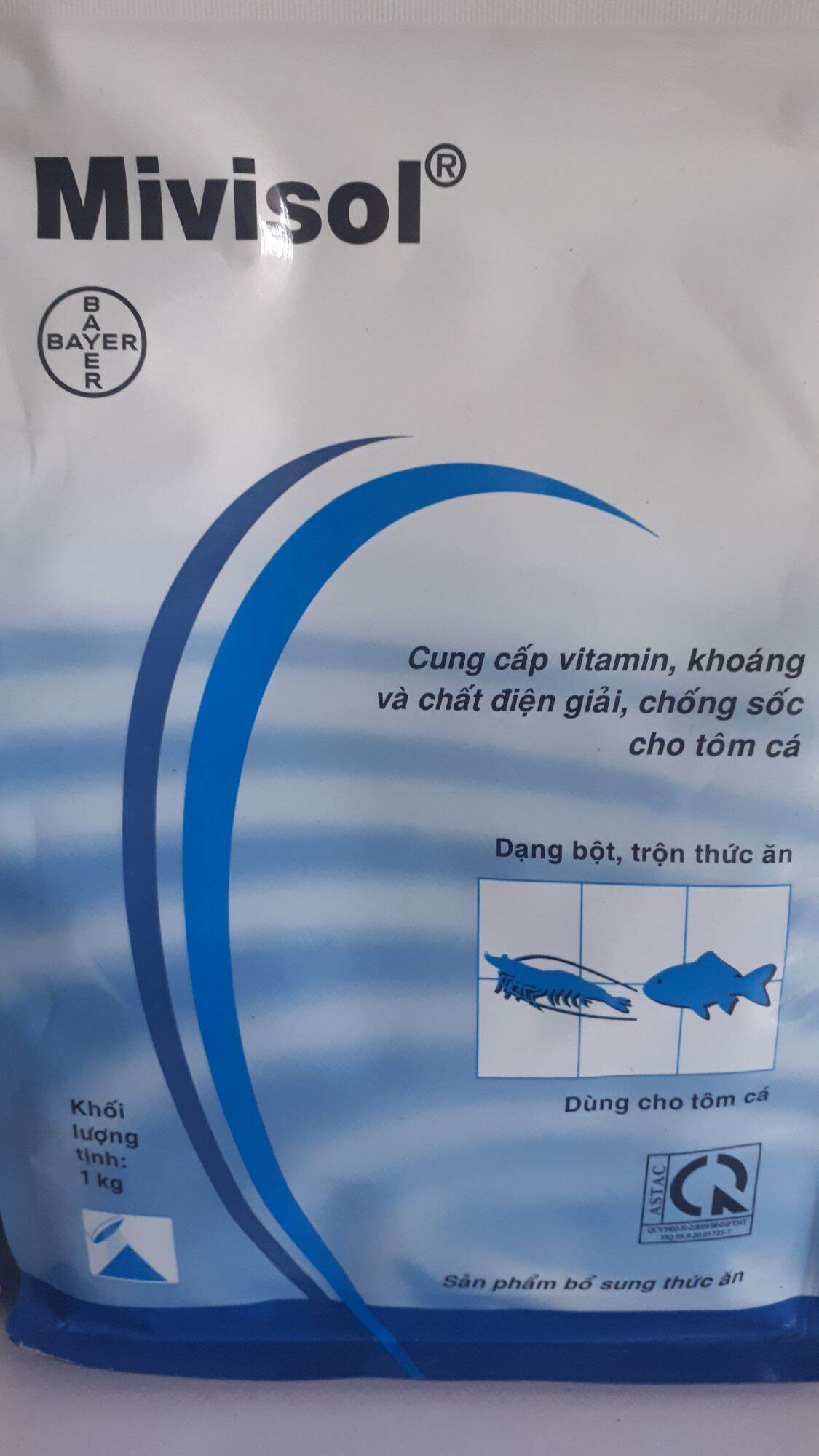 Mivisol túi 1kg chông sốc cho tôm, cá