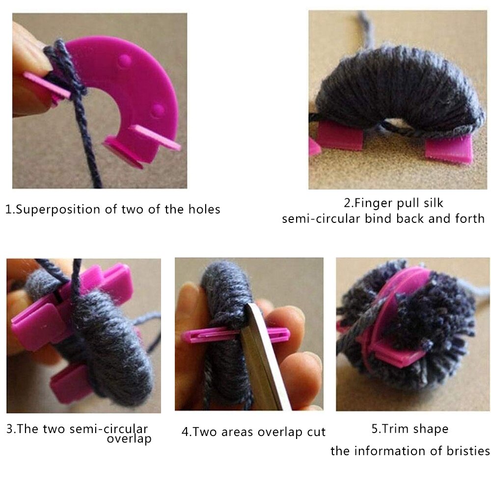 Dụng Cụ Tự Làm Quả Pom Pom DIY, Loom Bông