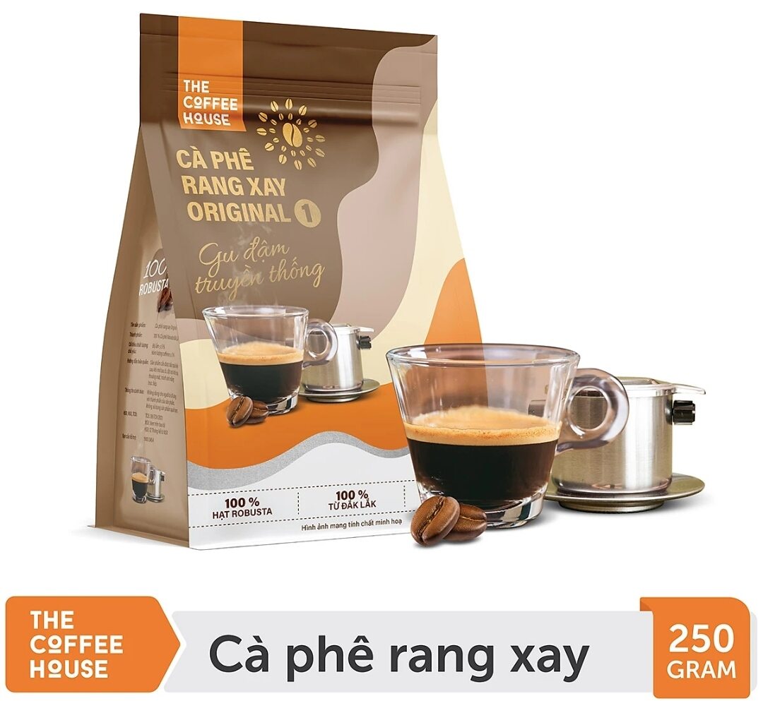 Gói 250g cà phê rang xay original 1 the coffee house