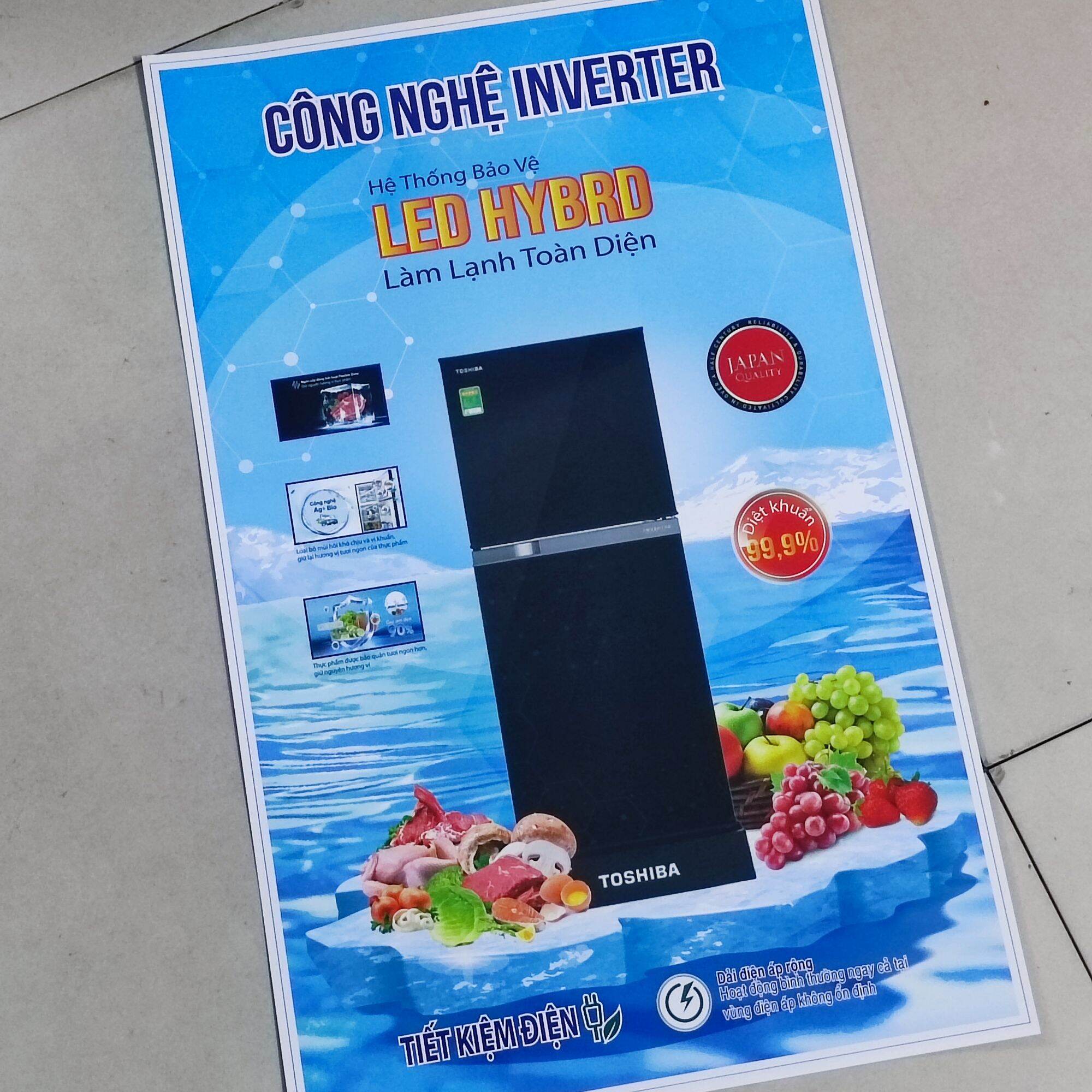 tem dán tủ lạnh Toshiba