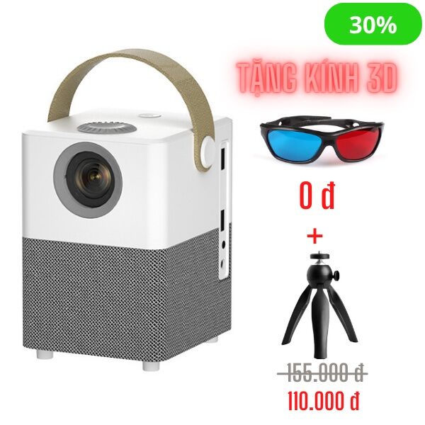 [Combo Khuyến Mãi] Máy Chiếu Mini X8 + Giá Đỡ