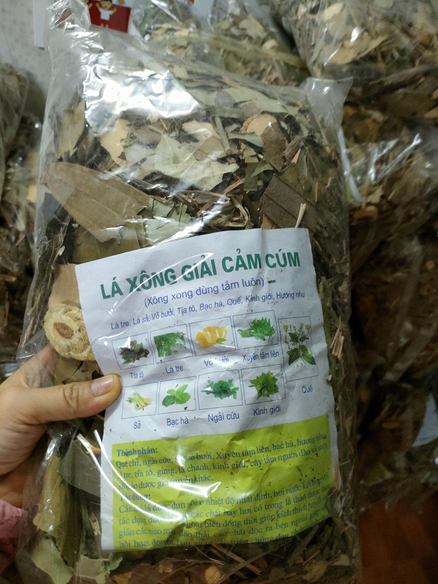 Lá Xông Xuyên tâm liên