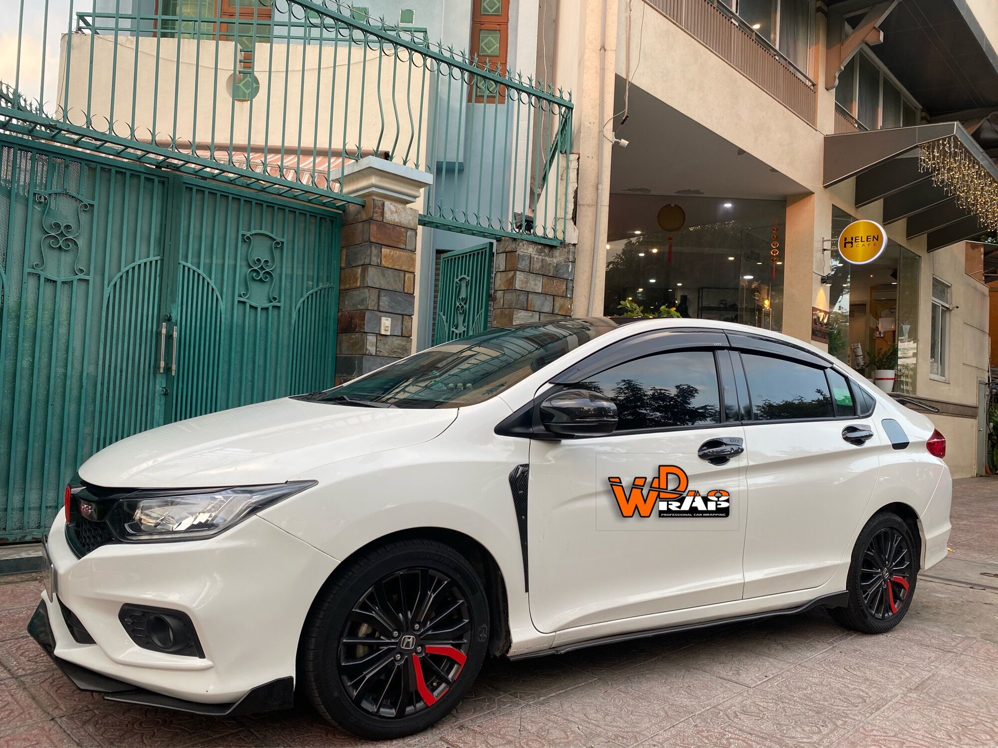Decal Dán mâm Honda City(5 bánh)