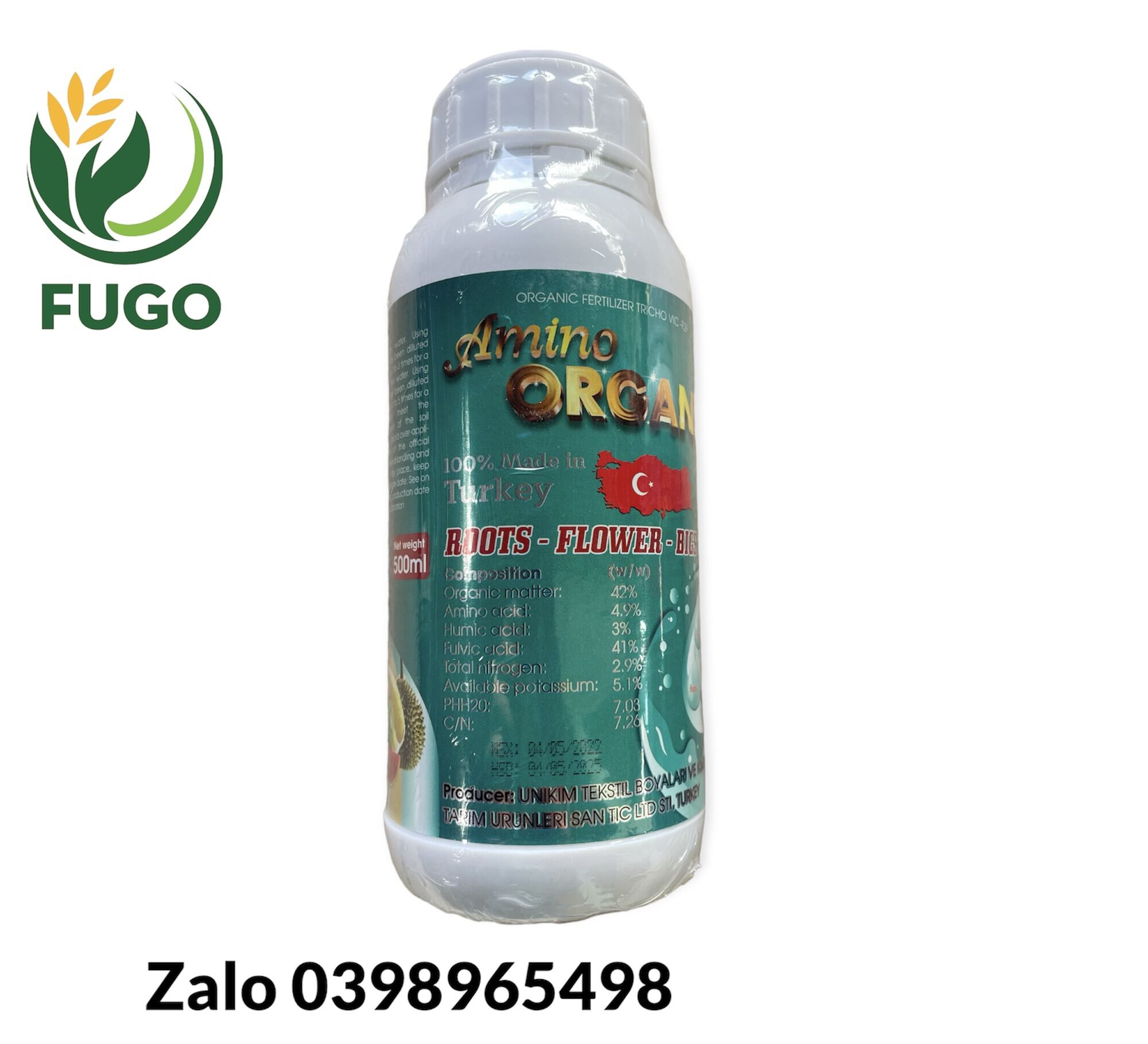 Amino thổ nhĩ kỳ fugo