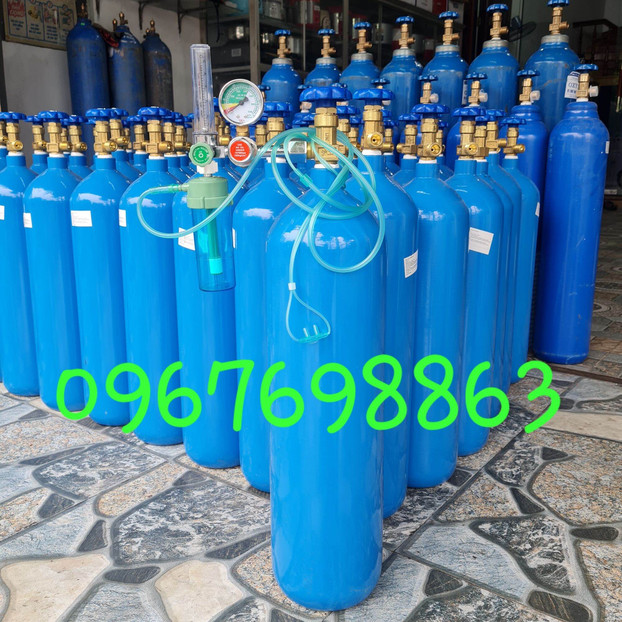 Bộ Bình Oxy Y Tế  9Lít Full Phụ Kiện