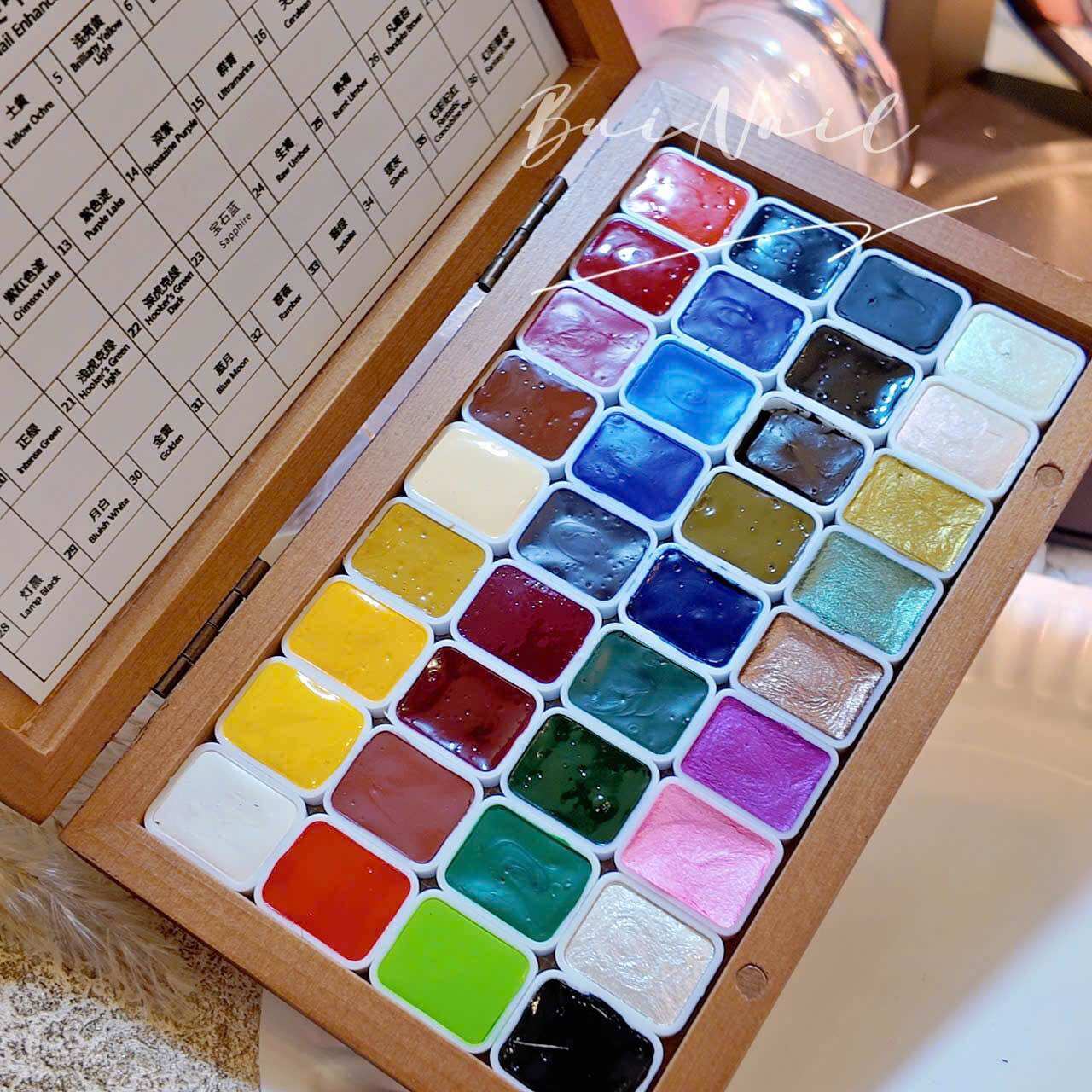 SET MÀU NƯỚC 36 MÀU VINIMAY