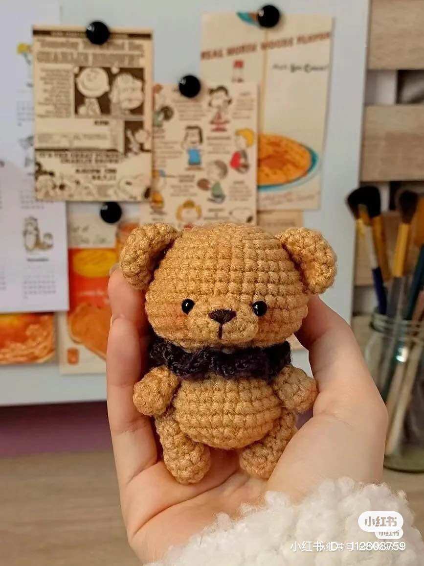 Móc khoá len /móc khoá gấu len handmade 100%