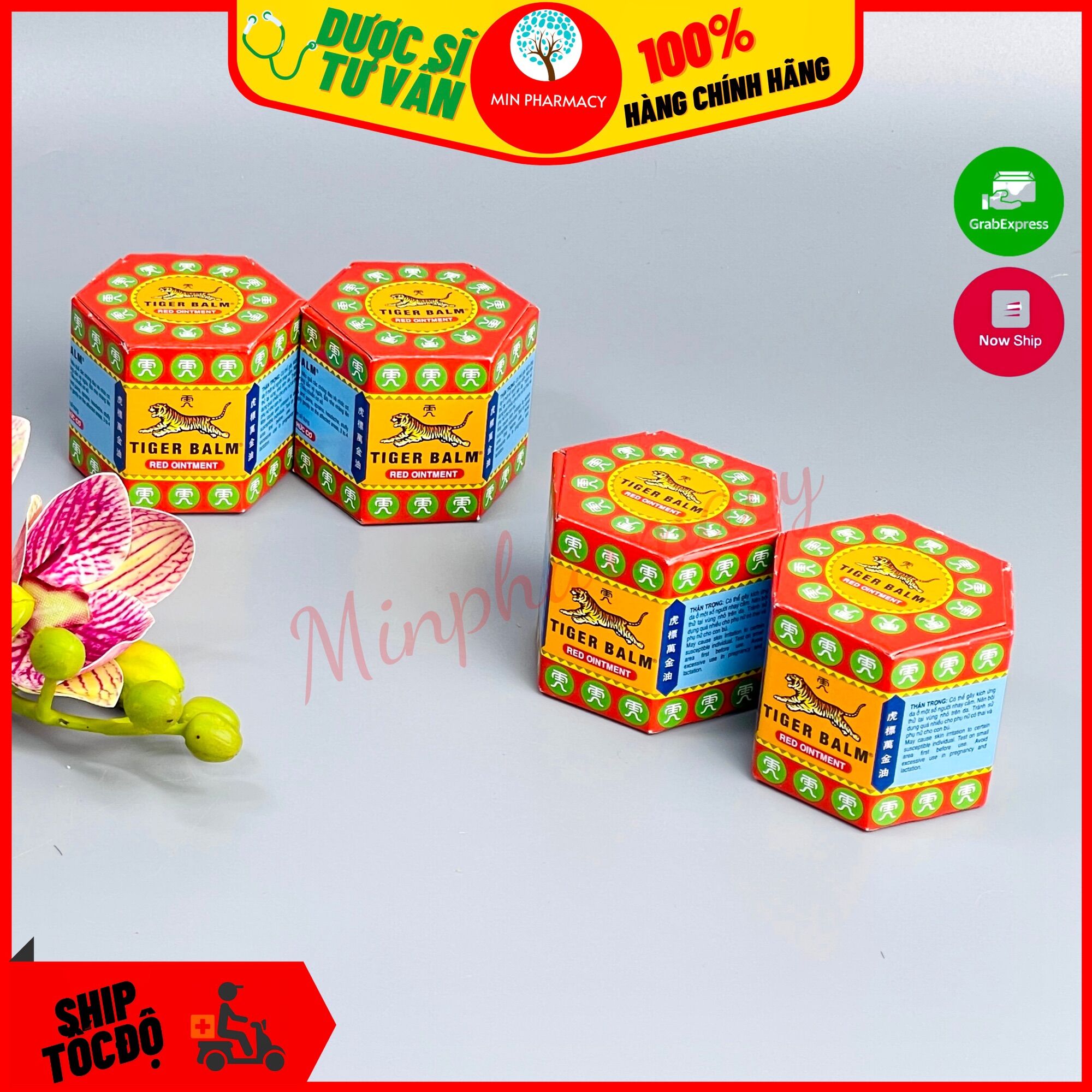 Dầu cù là con hổ đỏ giảm đau nhức tiger balm red 19,4g - minpharmacy