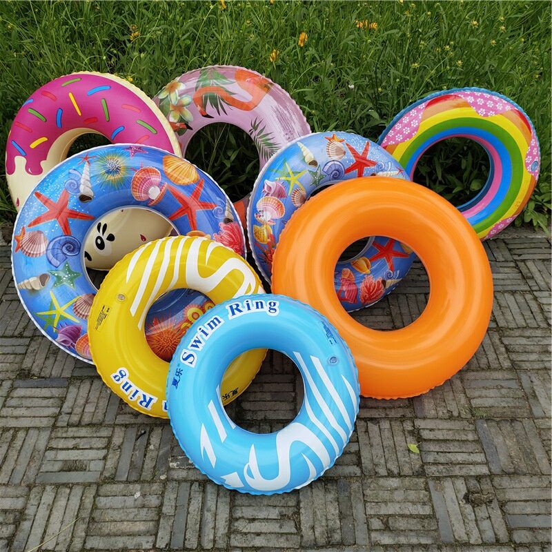 Phao Bơi Cho Bé, Phao Tập Bơi Hình Tròn Cho Trẻ Em Và Người Lớn 44 - 54 - 64 - 74 - 84cm - Chất Liệu Nhựa PVC Cao Cấp