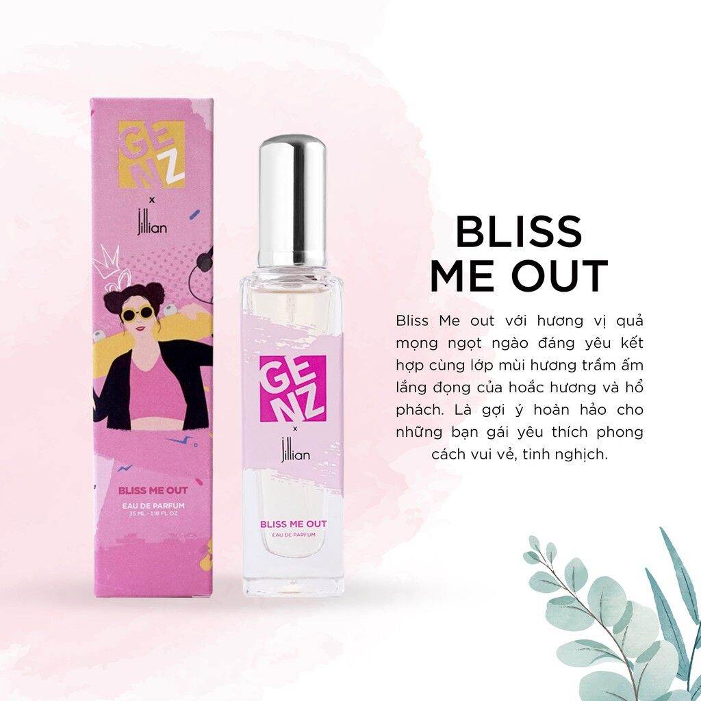 Nước hoa nữ genz *jillian 35ml: bliss me out