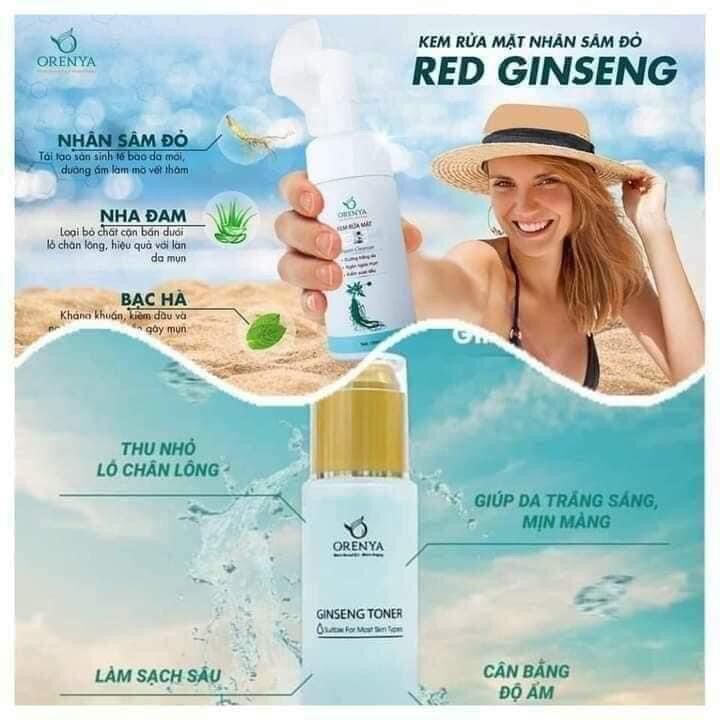 Sữa rửa mặt nhân sâm đỏ Orenya