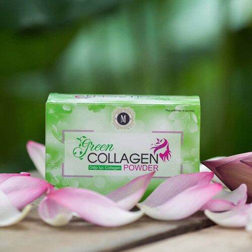 [HCM]diệp lục collagen 30 gói × 3g + son