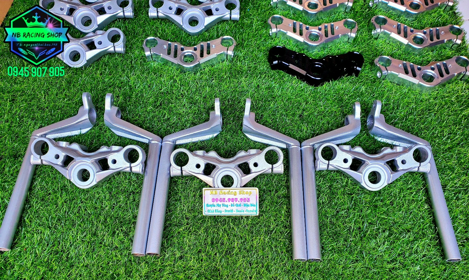 Ghi Đông Chảng 3 Zin Satria Raider Fi Sơn Bạc Hàng Tháo Xe.nbracingshop