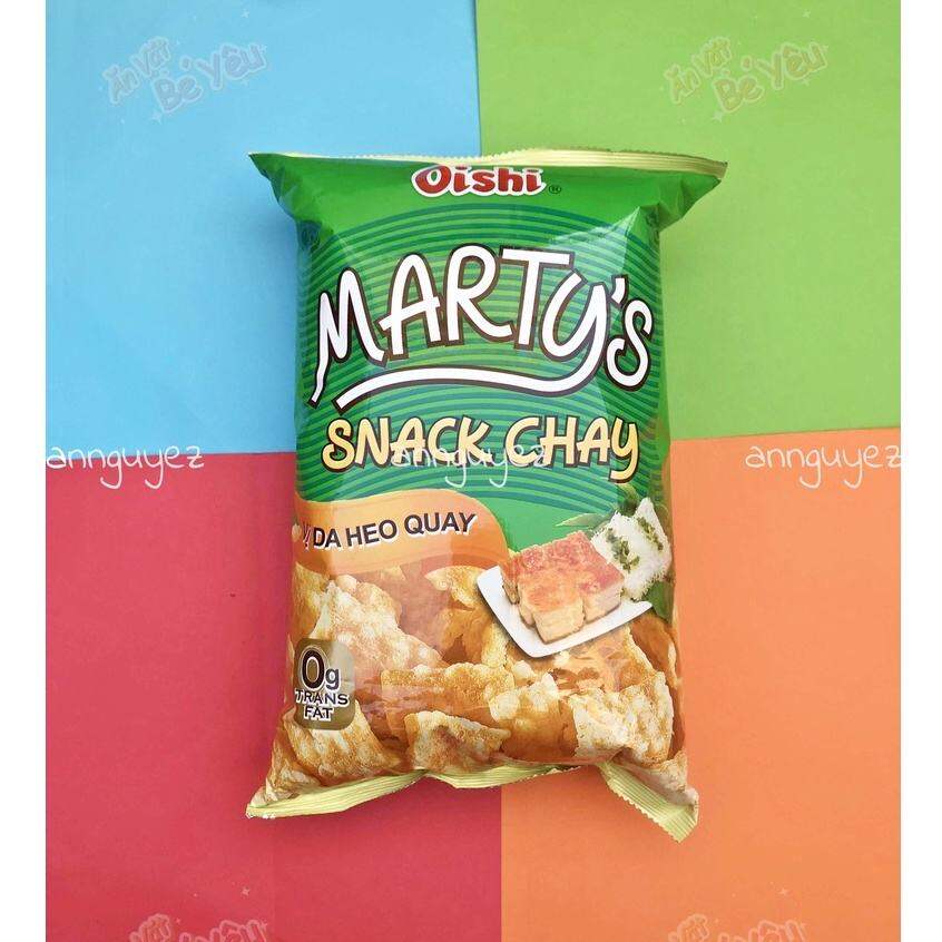 Bim bim Oishi snack chay vị da heo quay 75g siêu to khổng lồ