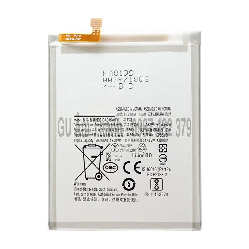 Pin cho samsung galaxy a22 4g sm-a225f dung lượng 5000mah zin máy