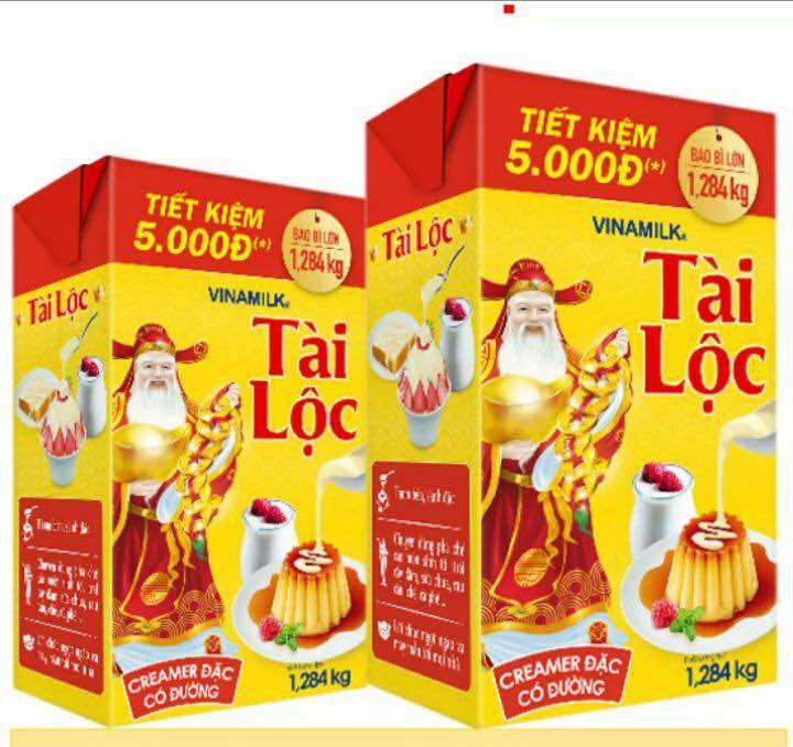 Hộp sữa đặc vinamilk tài lộc 1284g