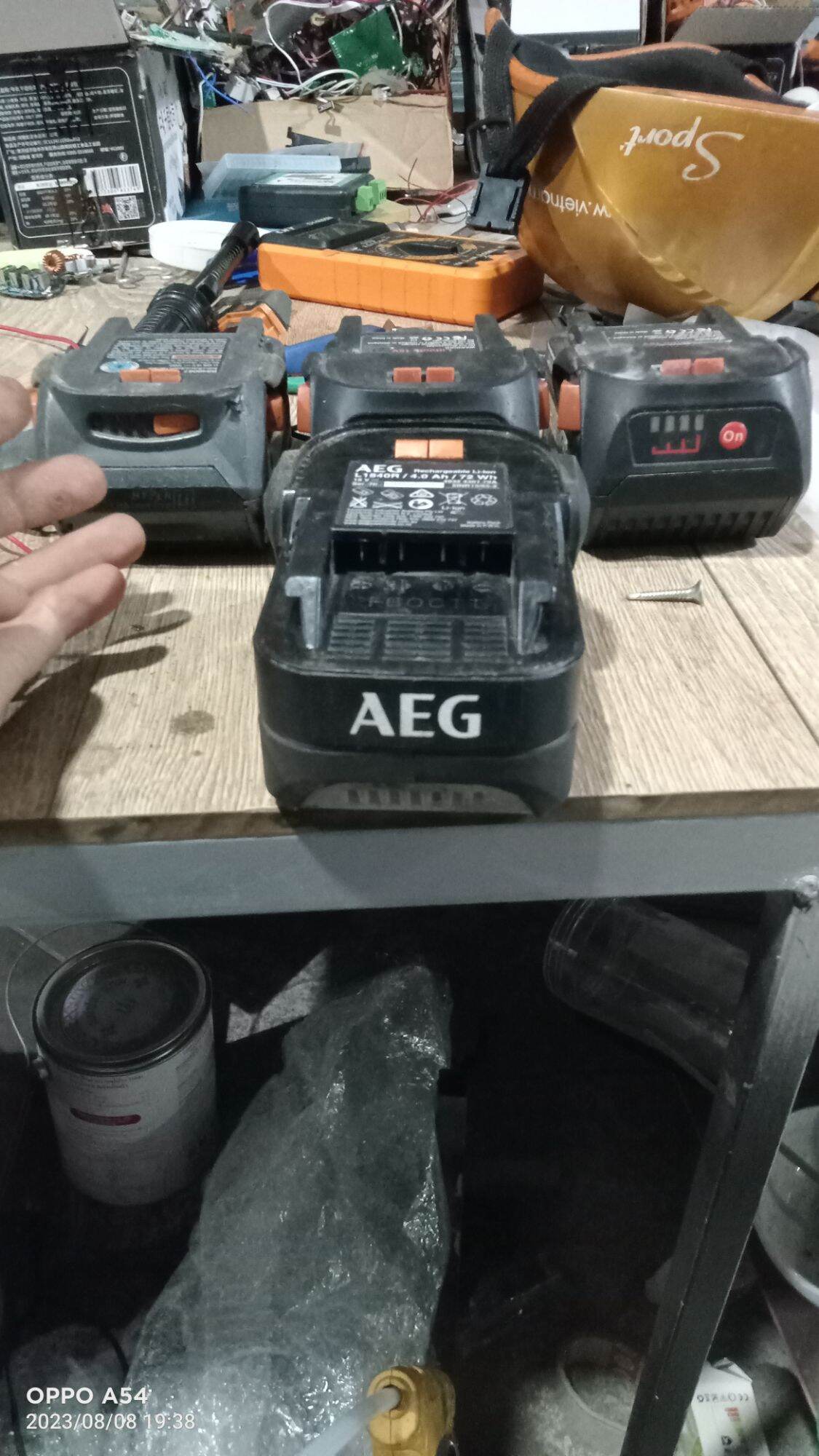 pin AEG ridgid 5,4a