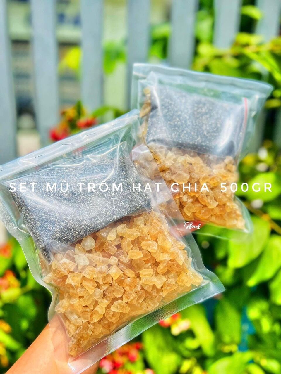 Set mủ trôm hạt chia 500g