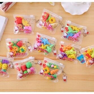 Gôm túi mix 4 cục hoạt hình