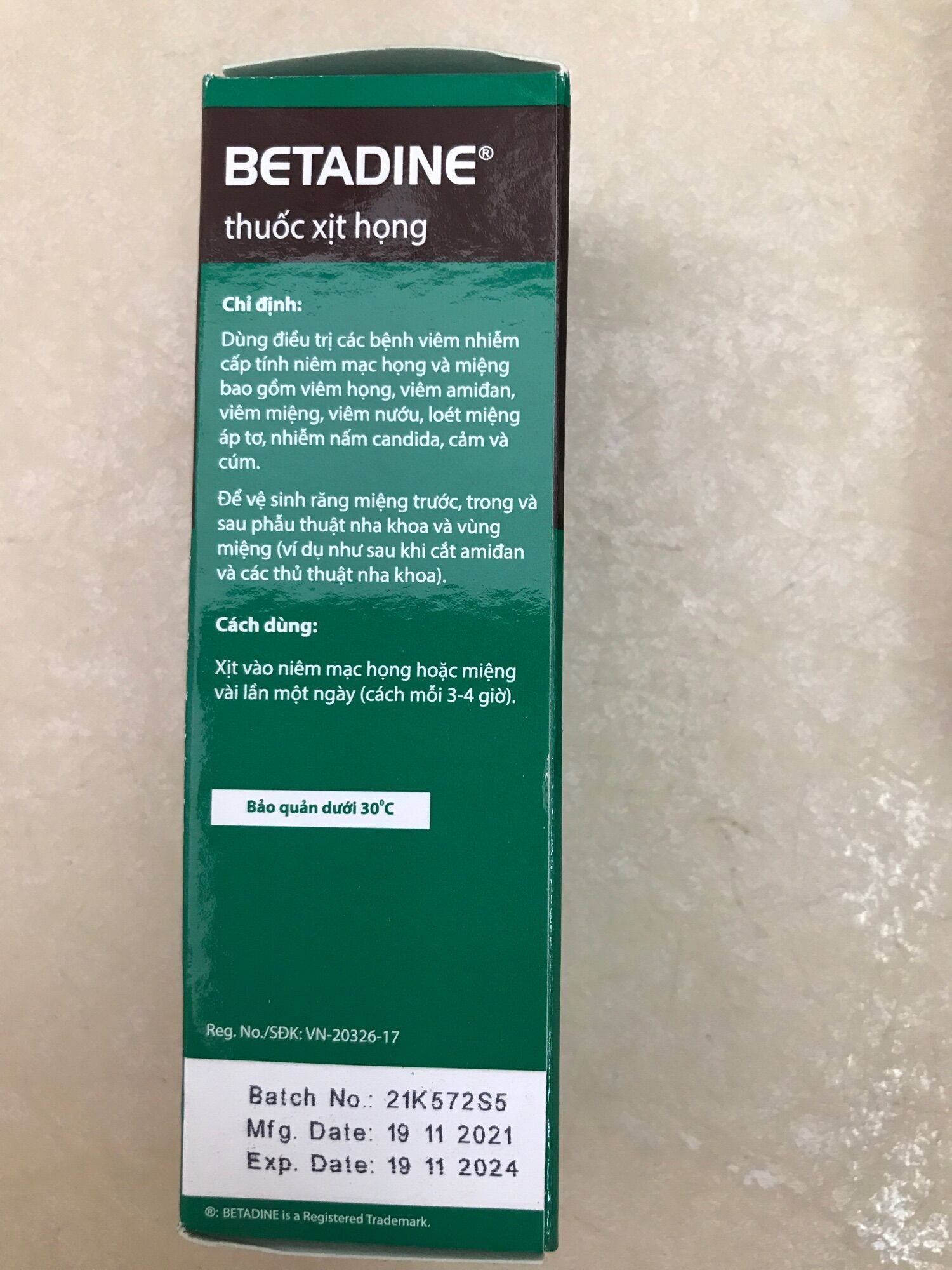 Betadin xịt họng 50 ml