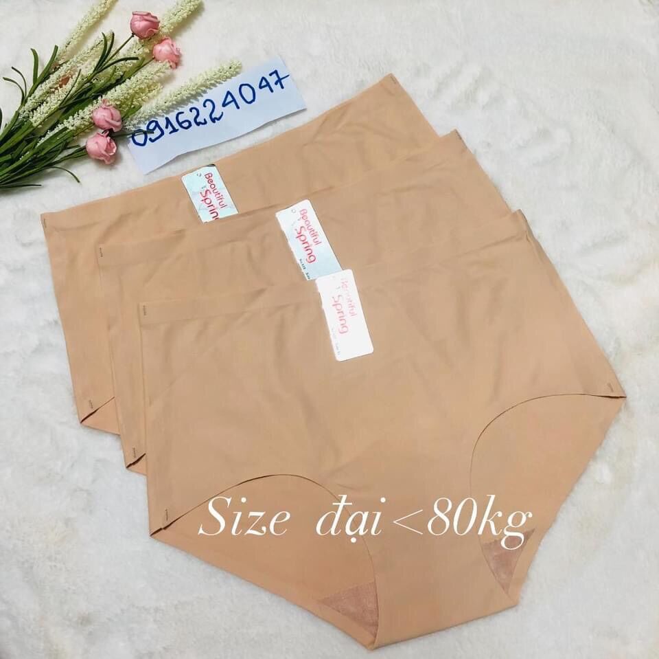 Set 5 quần lót su size đại, quần lót nữ người mập