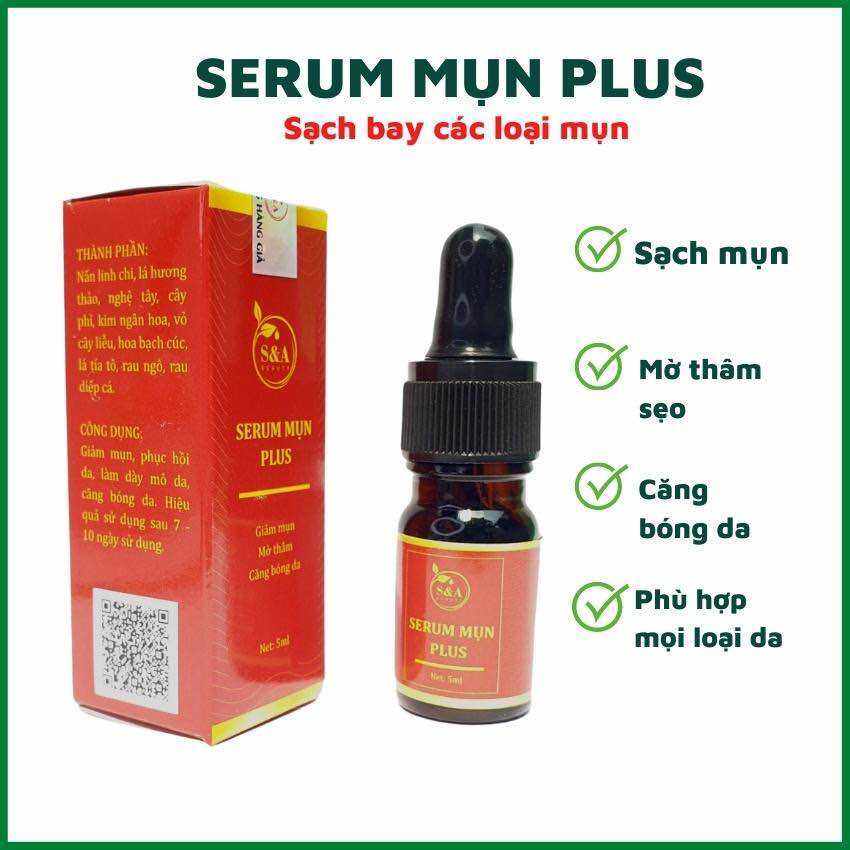 SERUM XÓA MỤN THÂM SERUM MỤN PLUS 5ML