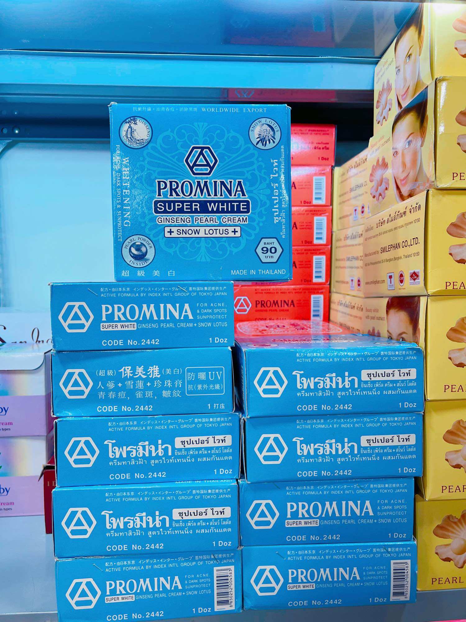 kem trắng da Promina xanh super white