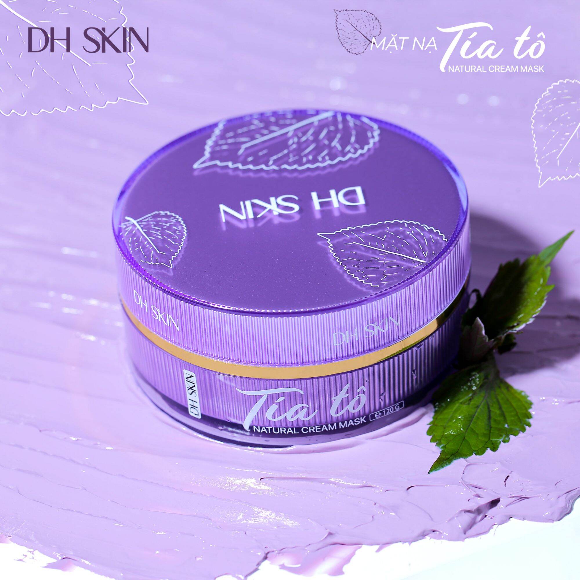 Mặt Nạ Lá Tía Tô DH SKin - giúp ngăn ngừa mụn, nám làm trắng sáng da