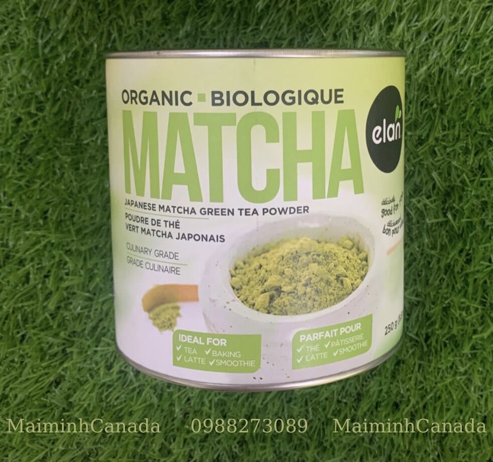 Bột trà xanh matcha elan organic 250g