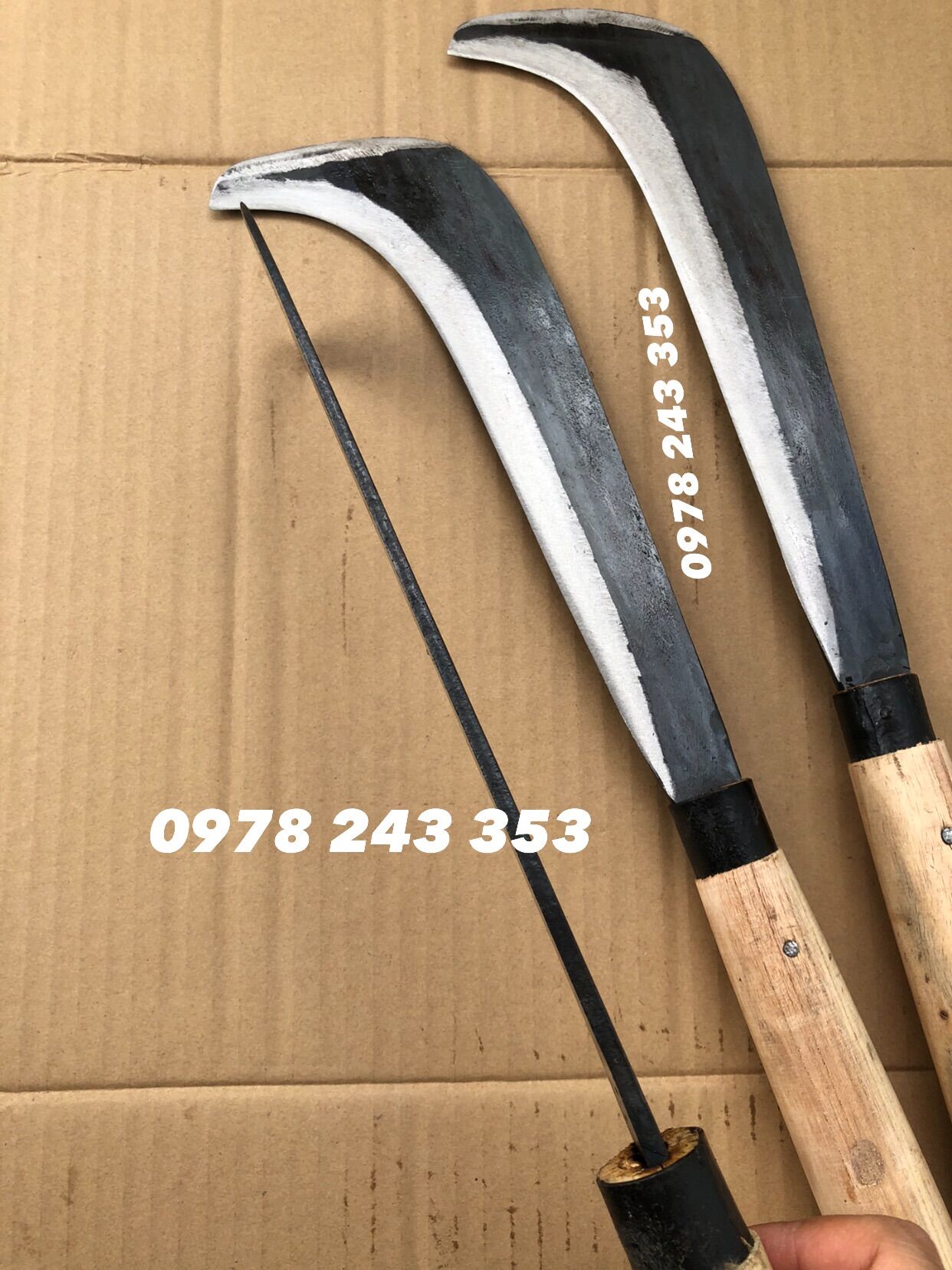 Coconut Cleaning Tools - Coconut Sickle and Coconut Clamp