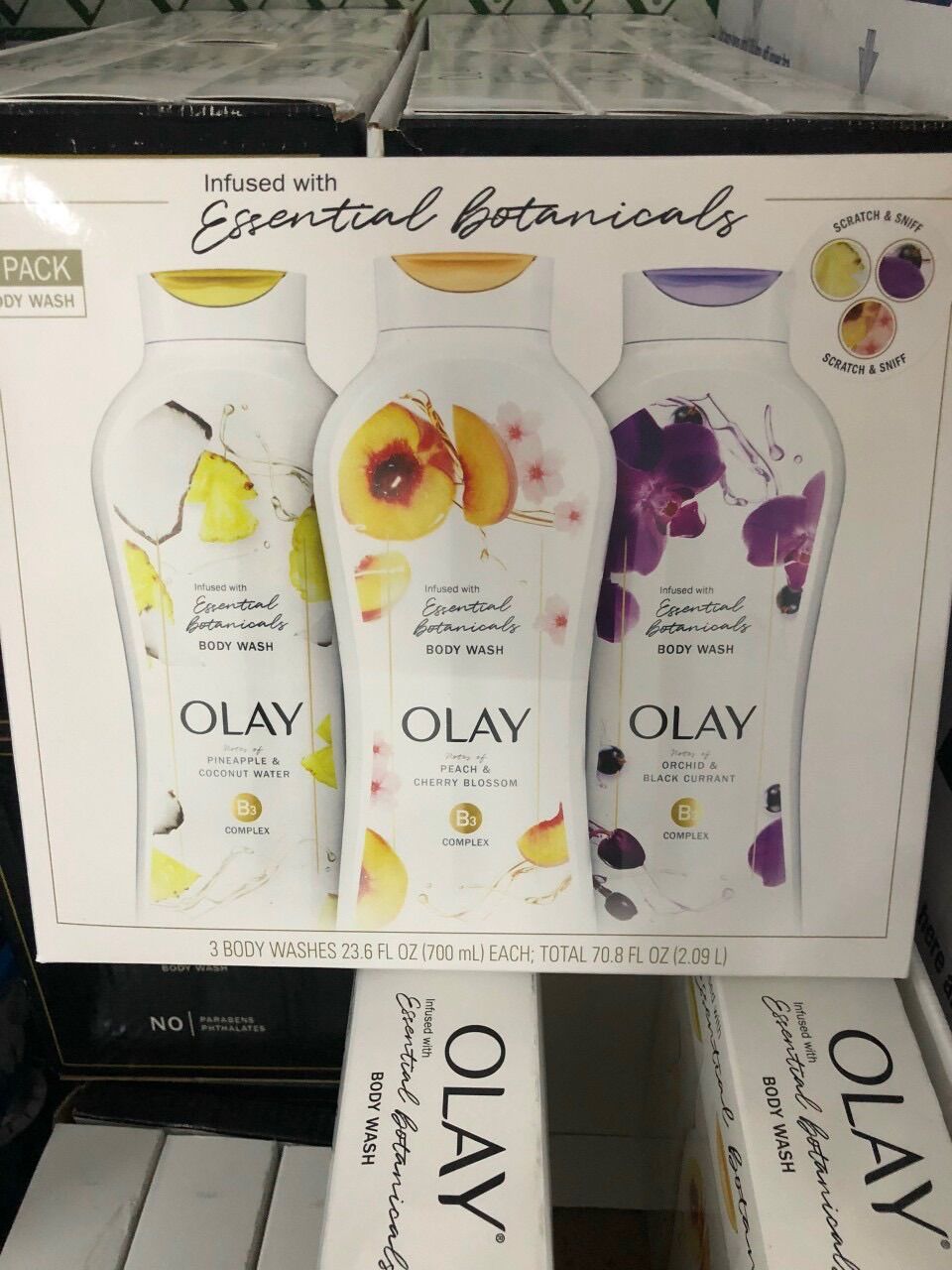 Set 3 chai sữa tắm olay mẫu mới 700ml x 3