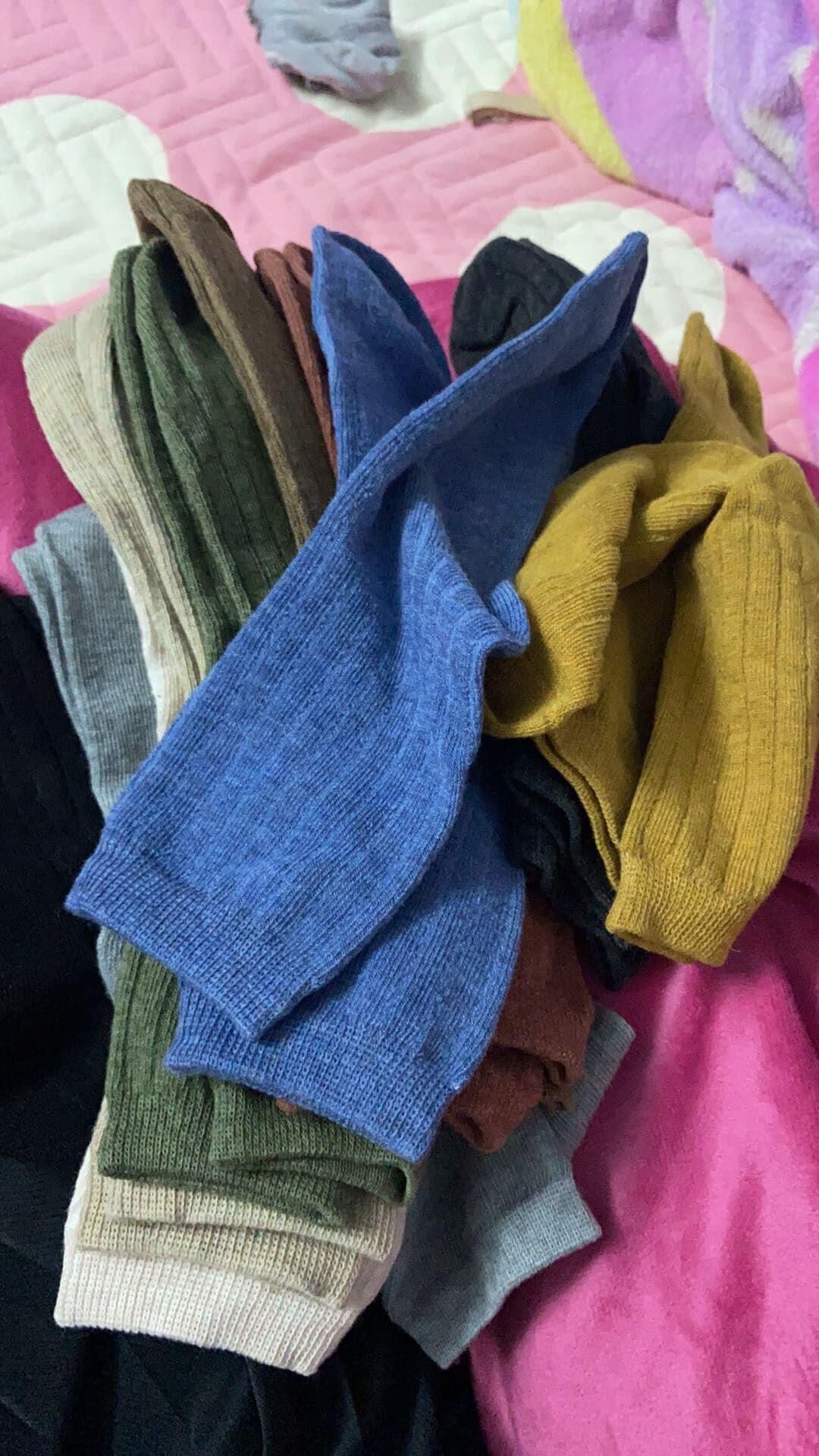 Set 10 đôi tất cao cổ style Hàn Quốc